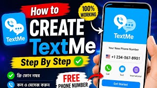 How to Create TextMe  Account | Step-by-Step Tutorial 2026 | TextMe  Setup screenshot 3
