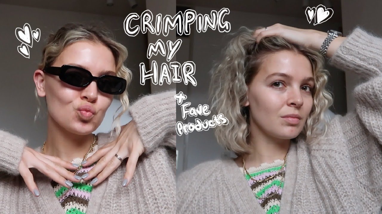 Hair crimping tutorial & current favourite hair products YouTube