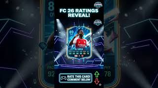 Bukayo Saka’s Official FC 26 Rating is INSANE! 🔴🔥 | Is 89 OVR Fair?