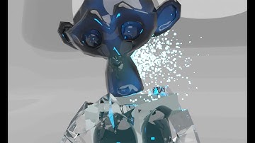 Glass alien monkey animation in Blender 3.3.1.0 | BTS | Timelapsed Video