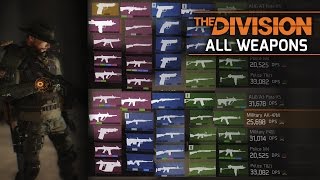 The Division - All Weapons/Grenades/Sidearms Showcase (General Gun Types)