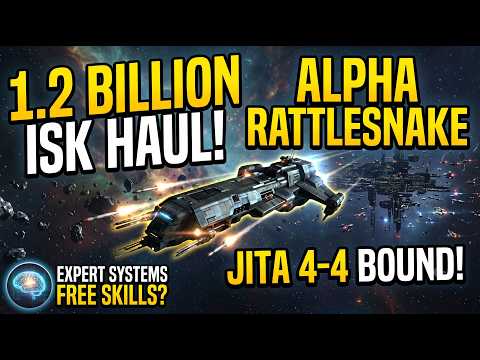Online: Alpha Rattlesnake Fit, 1.2 Billion ISK Jita Haul & Expert Systems!