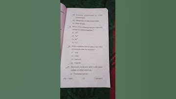 Session ---2019-2022 B.Sc.  2Year  CHEMISTRY (Subsidiary) Objective solution