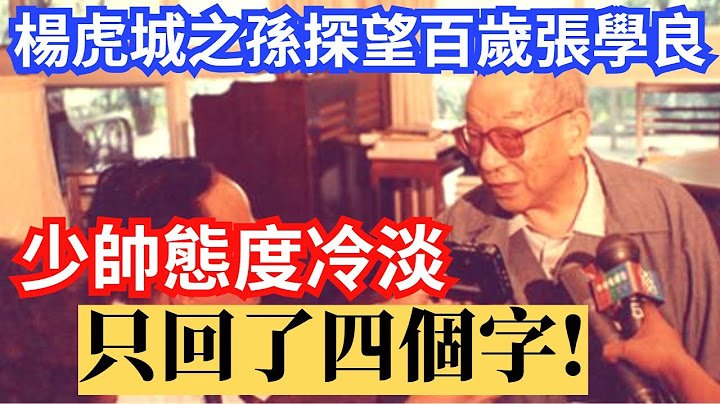 张学良百岁时 杨虎城孙子探望他,少帅抖了一下 只说了四个字! - 天天要闻