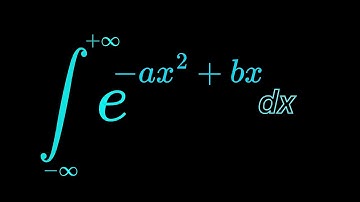 Integral of  e^ - ax^2+bx dx from negative infinity to infinity