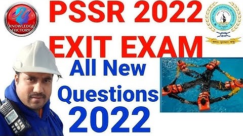 PSSR Exit Exam 2024 New Questions and answer, D G SHIPPING INDIA