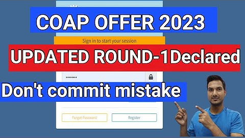 UPDATED COAP ROUND-1 Result declared || Check your Status|| IIT M.tech admission 2023|| Gate 2023