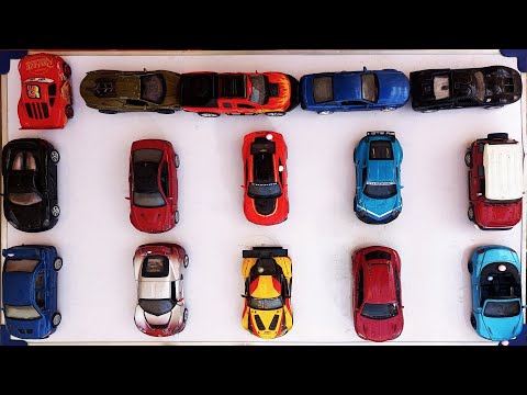 Model Cars Collection | Cars Sliding Into Water | Diecast Cars Review | Cars Lovers Collection