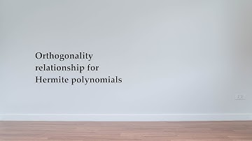 Orthogonality between Hermite polynomials