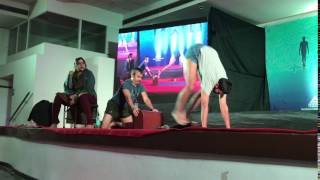 Short clip - Abhijata teaching jumping from Downward Dog to Uttanasana