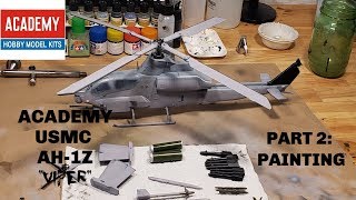 PAINTING the Academy Model AH-1Z Viper 1/35 &quot;SHARK MOUTH&quot;