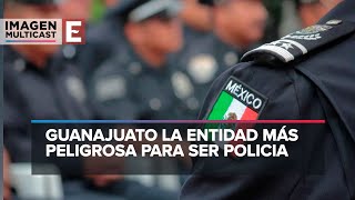 Registran 259 homicidios en contra de elementos de seguridad publica en Guanajuato