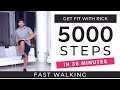 FAST Walking Workout | 5000 Steps in 36 minutes | Steps at home |Walk to the Beat
