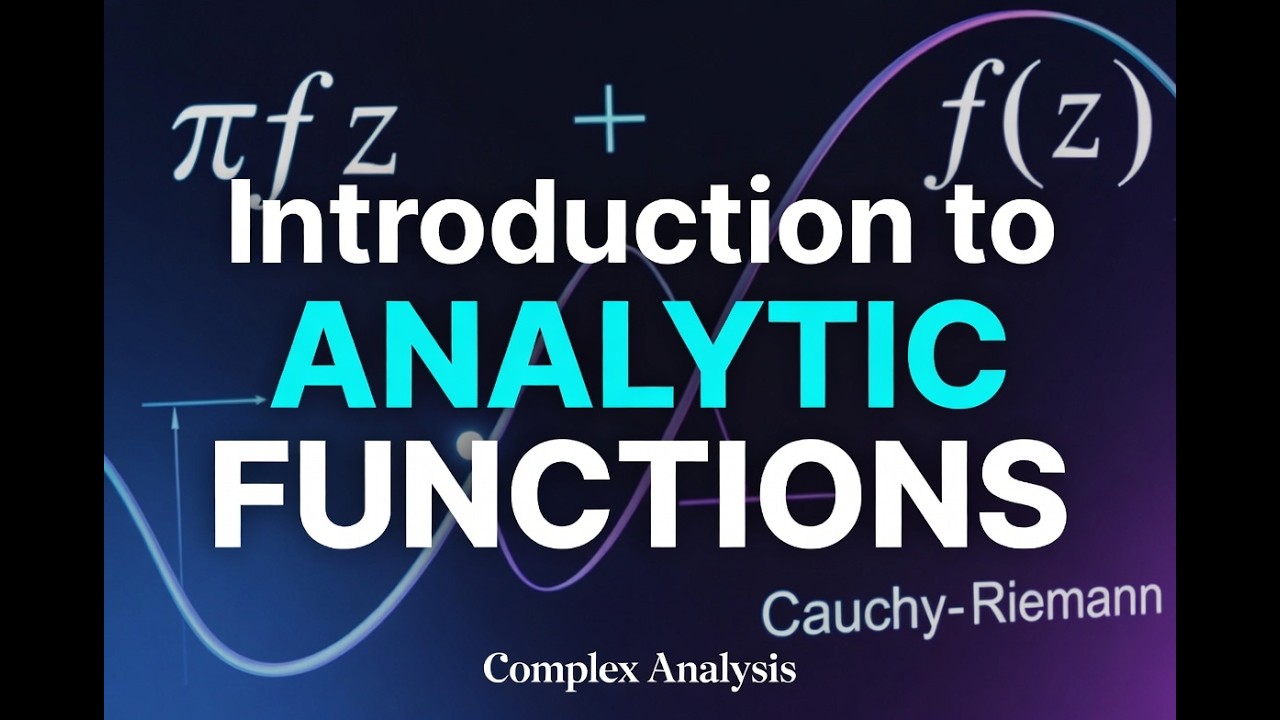 Analytic function Intro - YouTube