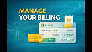 How to Use the Billing Page in KostPadi (Plans, Status & Payments Explained)