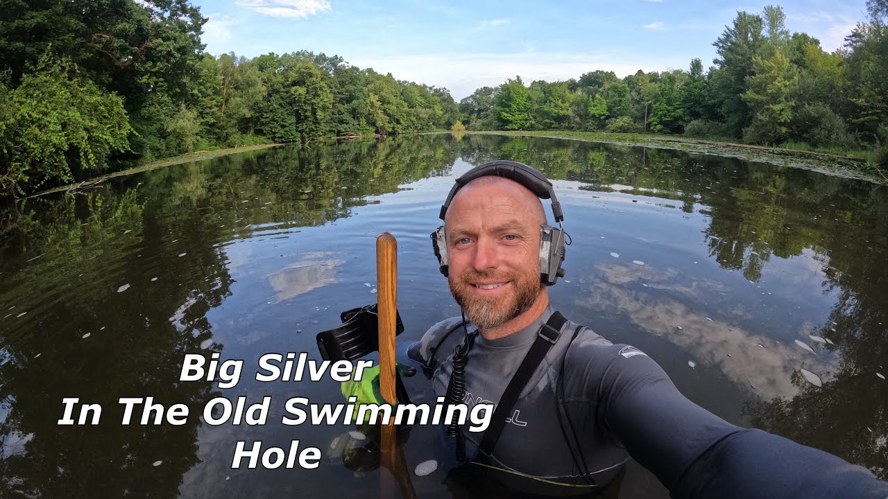 Big Silver Ring In The Old Swimming Hole - Marshall Metal Detecting
