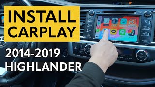 20142019 TOYOTA HIGHLANDER | CarPlay & Android Auto Installation