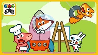 Используй фигуры и помоги Панго пройти испытания в игре для детей Pango Blocks * iOS | Android screenshot 1