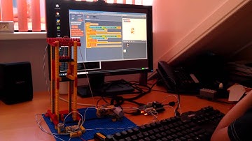 Lego Elevator connected to Rasberry Pi