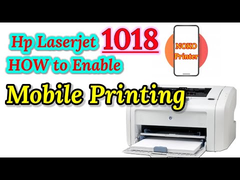 Hp Laserjet 1018 Android Wireless Printing || HP Mobile Printer ||