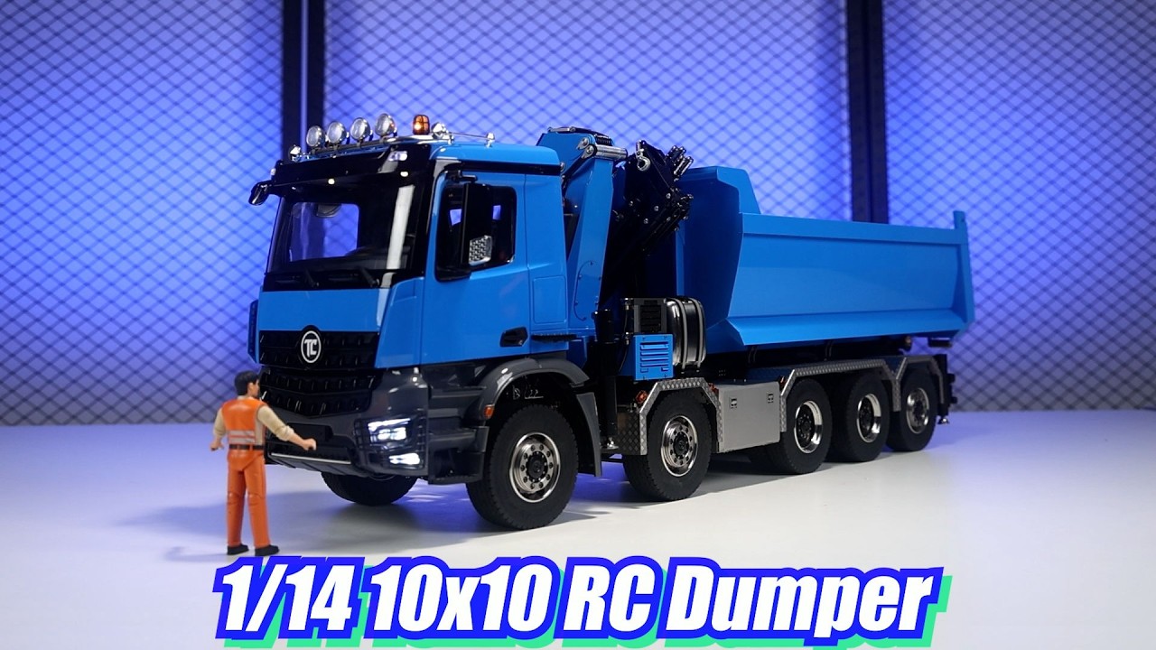THIS 10x10 RC TRUCK HAS EVERYTHING! Crane, Dump, Rear Steering