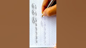 Practice Cursive Writing Small Letter w #calligraphy  #handwriting #trending  #cursive #viralshorts