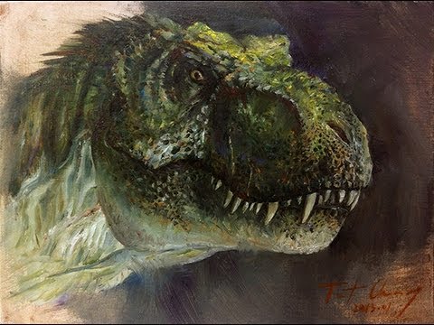 t rex painting
