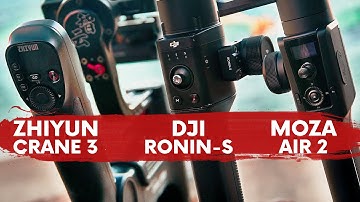 BATTLE! ZHIYUN CRANE 3 LAB vs DJI RONIN S vs MOZA AIR 2 COMPARISON