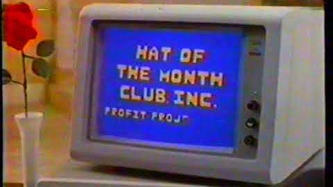 1983 IBM Personal Computer "Hat of the Month Club - Short Version" TV Commercial