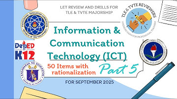 TLE/TVTE Majorship: LET Review (Drill) 50 Items for September 2025 Part 4 ICT