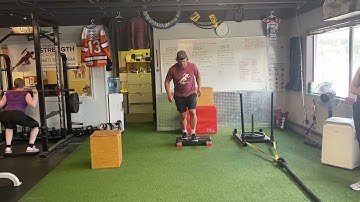 Single leg depth drop - lateral bound - box jump