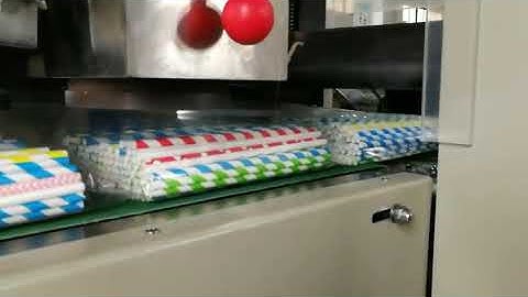 300pcs paper straw automatic wrapping machine