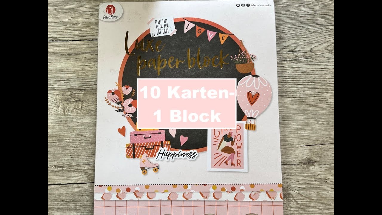 ACTION! 1 Luxe Paper Block - 14 Karten - Tutorial - YouTube
