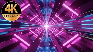 10 Hour 4k Tv screensaver multi Metallic Color Abstract neon tunnel Background Video loop, no sound by 10 Hour 4K screensavers by Donivisuals 1,100 views 2 weeks ago 10 hours