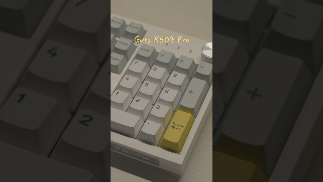 Экономичная полноразмерная клавиатура ASMR! Guts X504 PRO / HMX Mango Smoothie