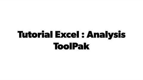 Tutorial Excel: Analysis ToolPak #1 Statistik Deskriptif Kurang Dari 1 Menit