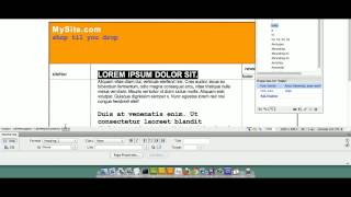 Dreamweaver CS5.5 tutorials how to build your first (1st) website page design software Profile