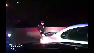 Dashcam Shows Officers Stopping a Wrong Way Driver By PIT Maneuver