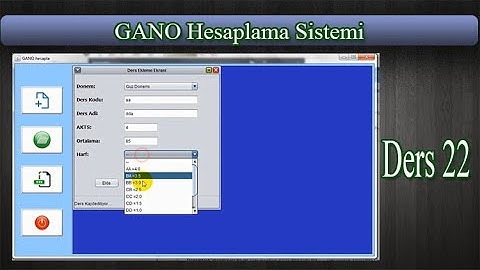 GANO Hesaplama Sistemi #22  [JAVA SWING]