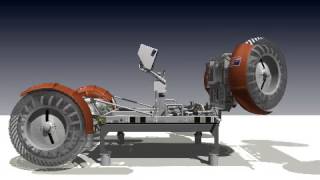 Lunar Rover Vehicle Foldup Animation