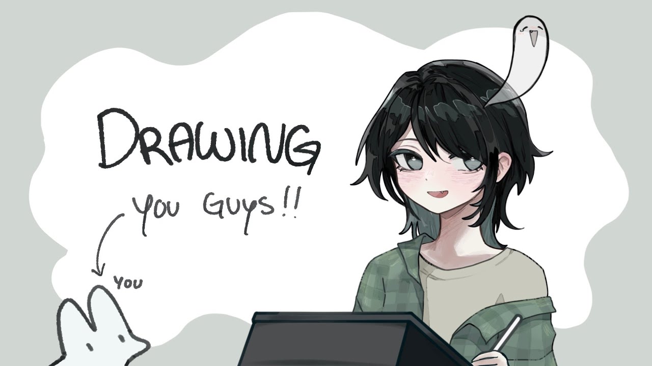 Drawing you guys! 5k live stream special :D - YouTube
