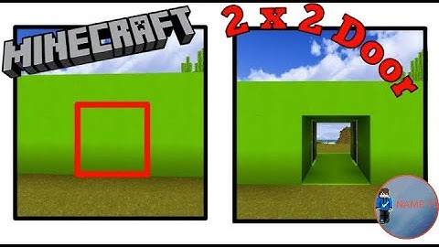 Cách Làm Cánh Cửa Bí Mật 2x2 - MCPE | NAME TC