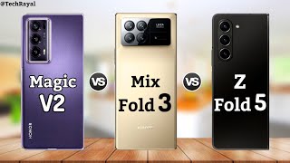 Honor Magic V2 vs Xiaomi Mix Fold 3 vs Samsung Galaxy Fold 5 | Price | Full Comparison