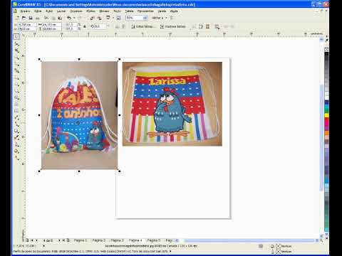 Arte Para Mochilinha Galinha Pintadinha no Corel Draw