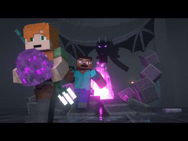 Enderdragon Egg Theft | Alex and Steve Life | Minecraft Animation class=