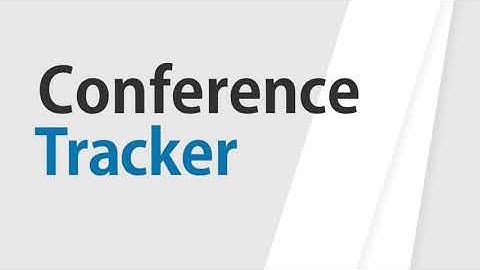 Conference Tracker - Video Recording Options Webinar (PPT & Zoom)