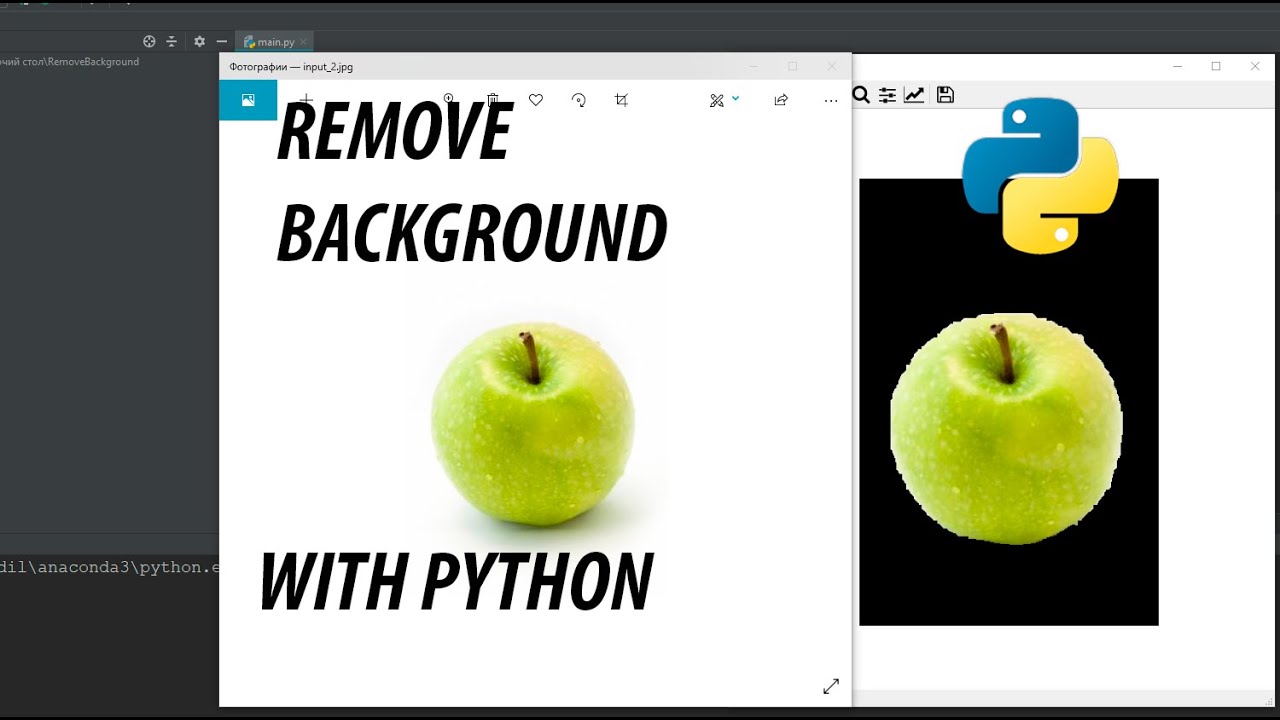 Remove Background from image with Python - YouTube