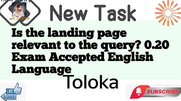 Is the landing page relevant to the query? 0.20 Exam Accepted #sahir #subscribe