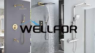 WELLFOR Best Shower Systems | Rainfall Shower Sets