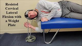 Resisted Cervical Lateral Flexion with Weight Plate